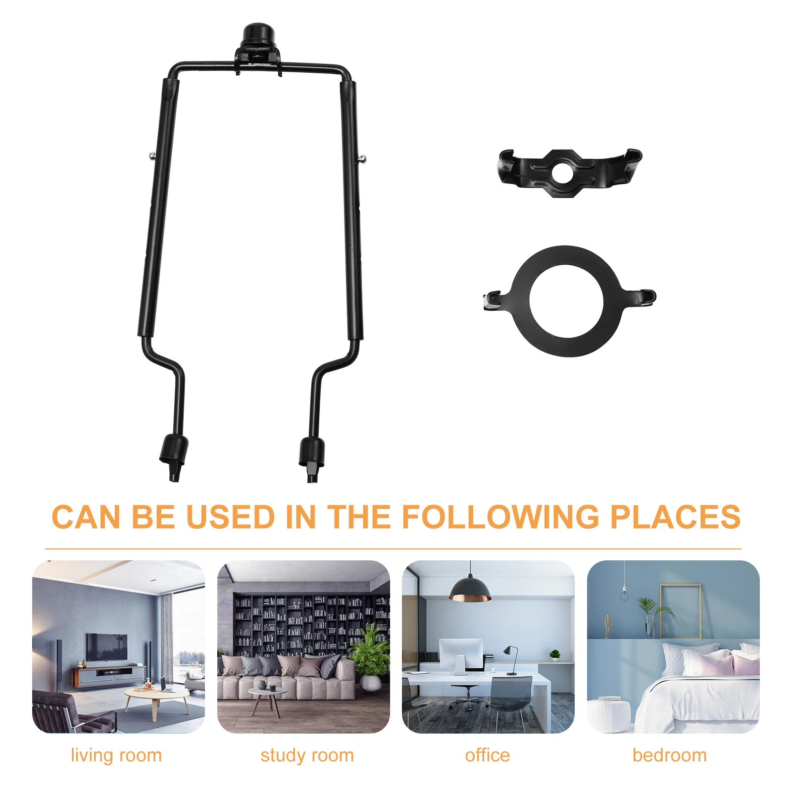 

1 pc Iron Lampshade Horn Frame Bracket Holder For Table Floor Crystal Lamps Rustproof Electroplated Lamp Accessory Support