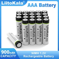 1-50 SZTUK LiitoKala Oryginalny akumulator AAA NiMH 1,2 V 900 mAh do latarki, zabawek