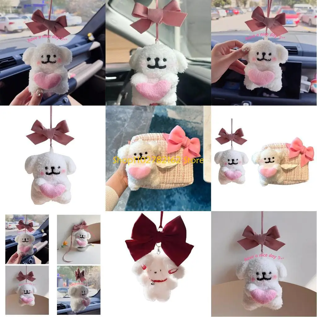 

547B Hanging Dog Decoration Backpacks Decor/Tissue Holder Car Interior Accessories