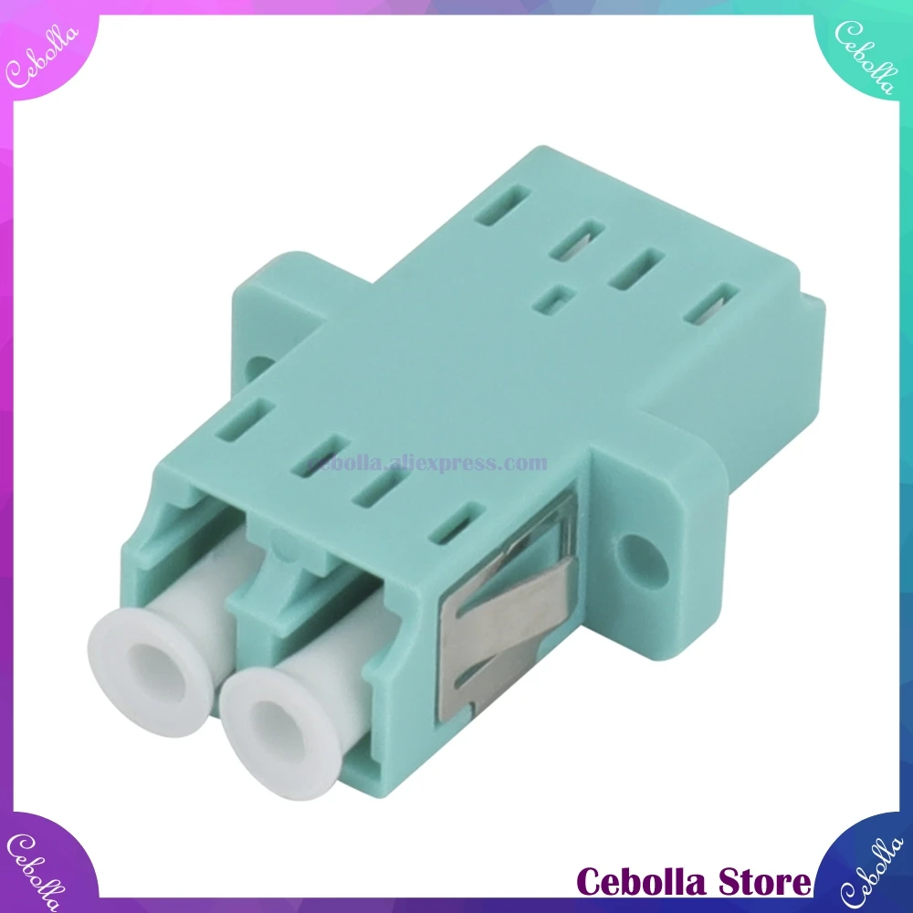 

50-400PCS Fiber Connector MM Duplex LC/UPC OM3 Fiber Optic Coupler LC-LC MultiMode Duplex