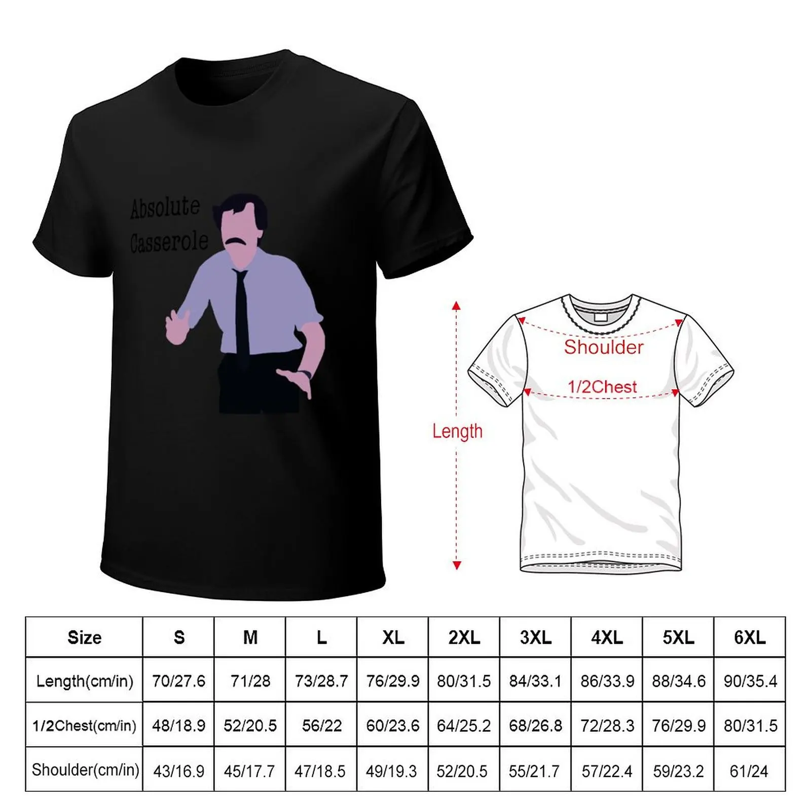 Absolute Casserole T-Shirt Big and Tall Solid Color T-Shirt