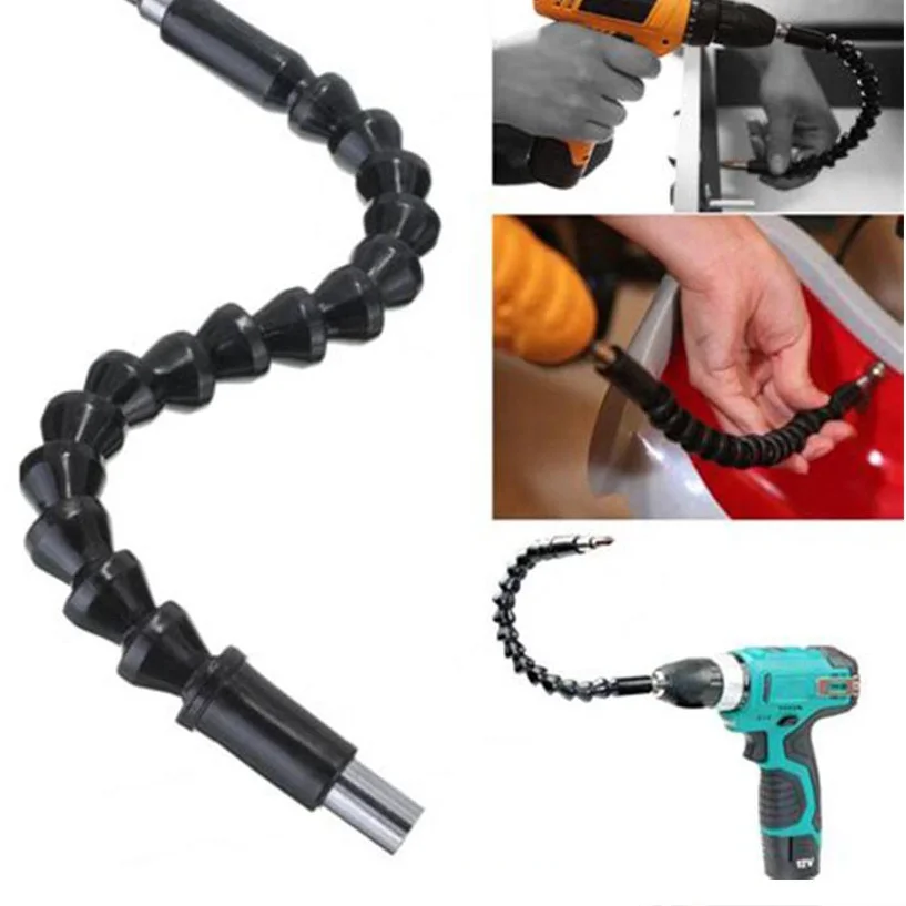 Angle Drill Attachment Screwdriver Adapter Flexible Shaft Soft Extension Holder Screw Driver Magnetic 1/4 Hex Bit Socket Chuck