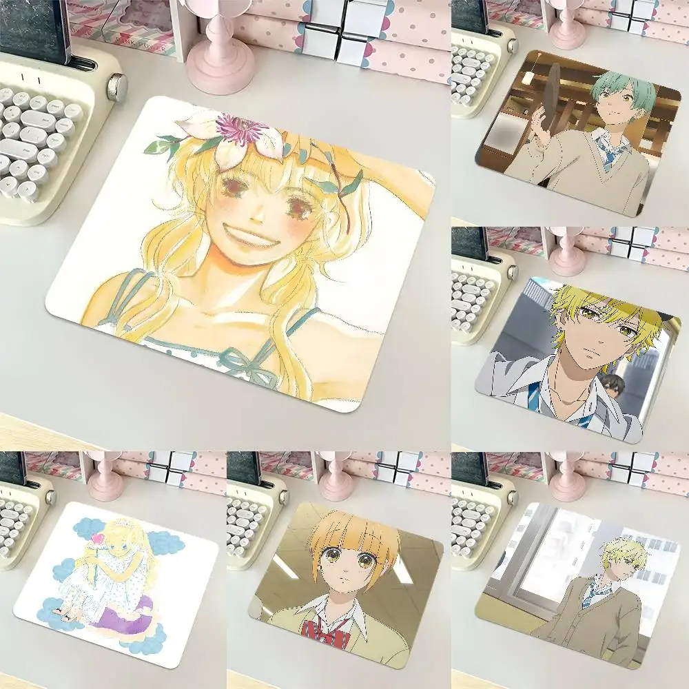 Honey And Clover Mousepad Small LockEdge Mouse Pad For Gamers Computer Desk Pad Rectangular Anti-slip Rubber