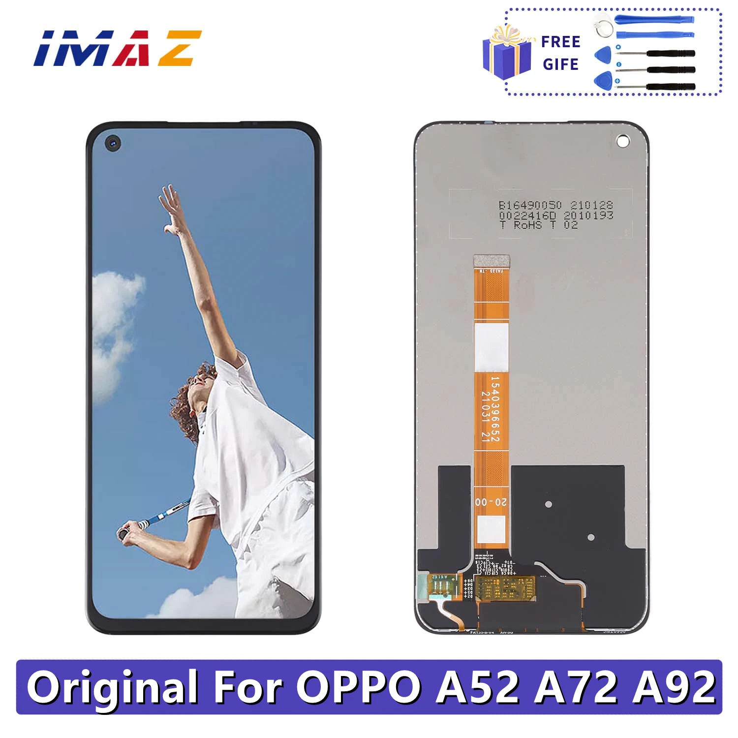 6.5'' Original For Oppo A52 A72 A92 CPH2067 LCD Display 10 Touch Screen Digitizer Assembly Replacement For Oppo Realme A52 LCD