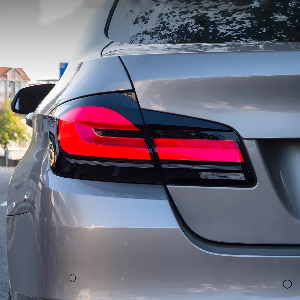 

Для BMW F10 F18 525i 530i 535li 5 серии 2011-2017 светодиодные задние фонари в сборе, обновленный стиль 2021, аксессуары для задних фонарей
