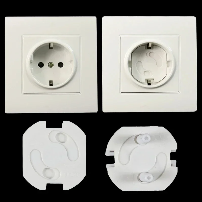 8pcs Safety Electric Socket Outlet Plug Protection for Child Cute Bear Power Socket Cover Plugs Anti Electric Shock Plugs Kids