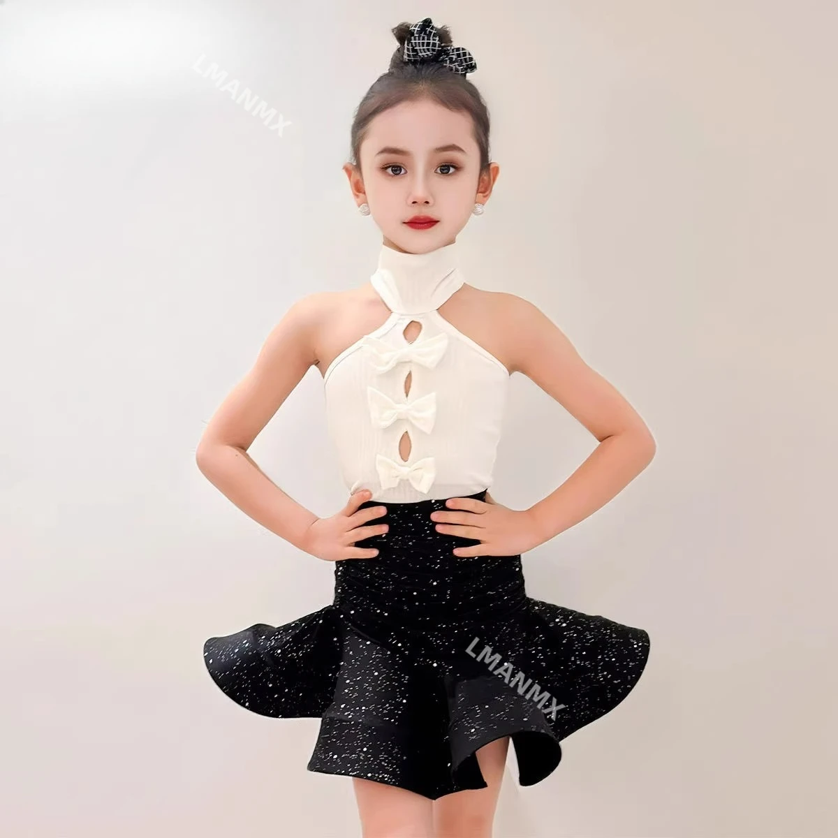 

Детская тренировочная одежда, новинка 2025 года, одежда для латинских танцев, элитная тренировочная одежда для девочек