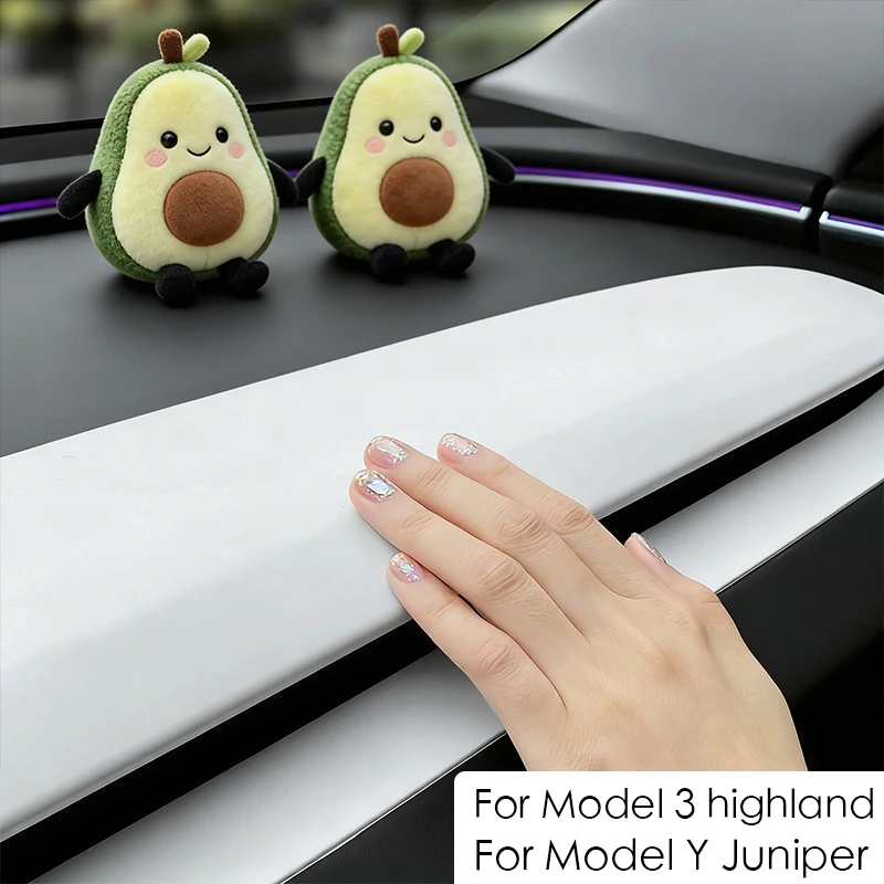 

For Tesla Model Y Juniper Model 3 Highland TPE ABS Nonslip Dashboard Cover Mat Protector Sunshade No Glare Interior Accessories