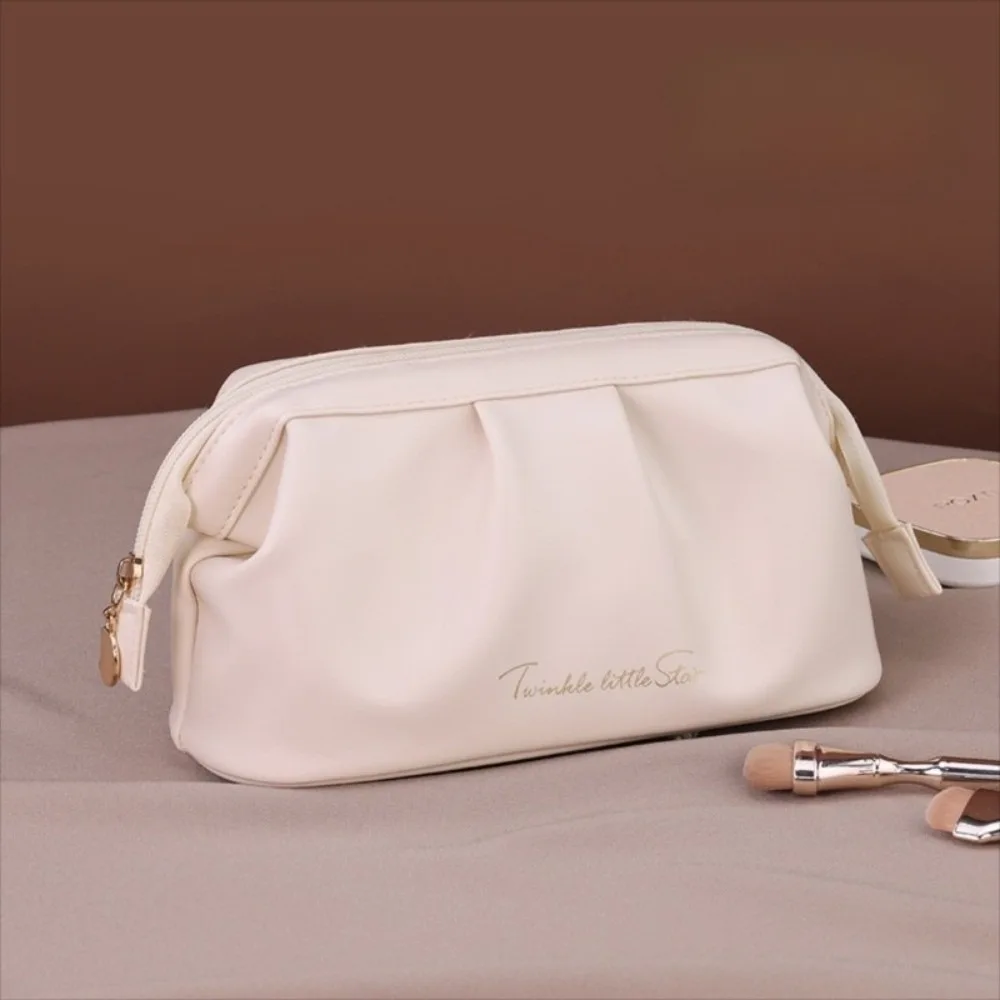 

Fashion Wide-open Women Cosmetic Bag Handheld Large Capacity Makeup Organizer Multifunction Pouch Toiletry Storage Bag Travel