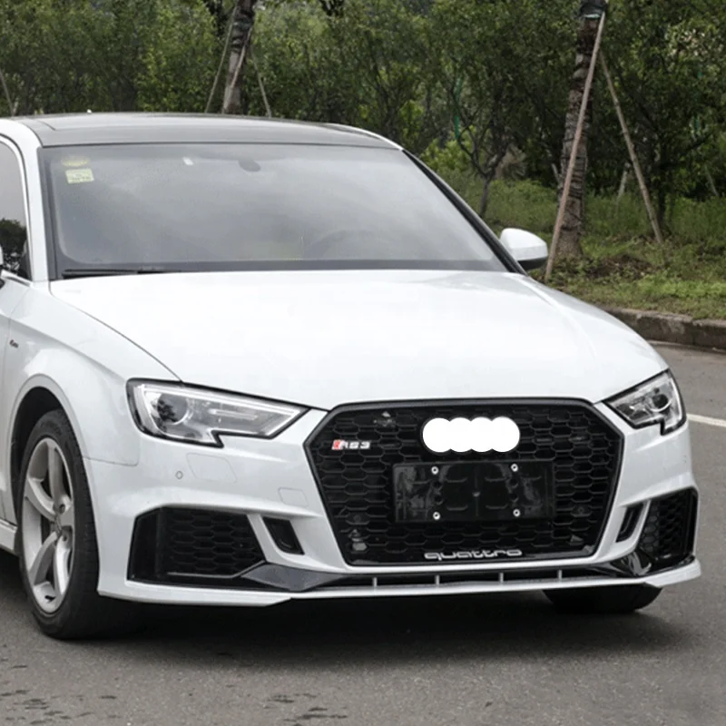 2017 2018 2019 A3 S3 RS3 Front Bumper with Grill For A3 S3 8V5 bodykit facelift RS3 car bodikits bumper 2017 2018 2019