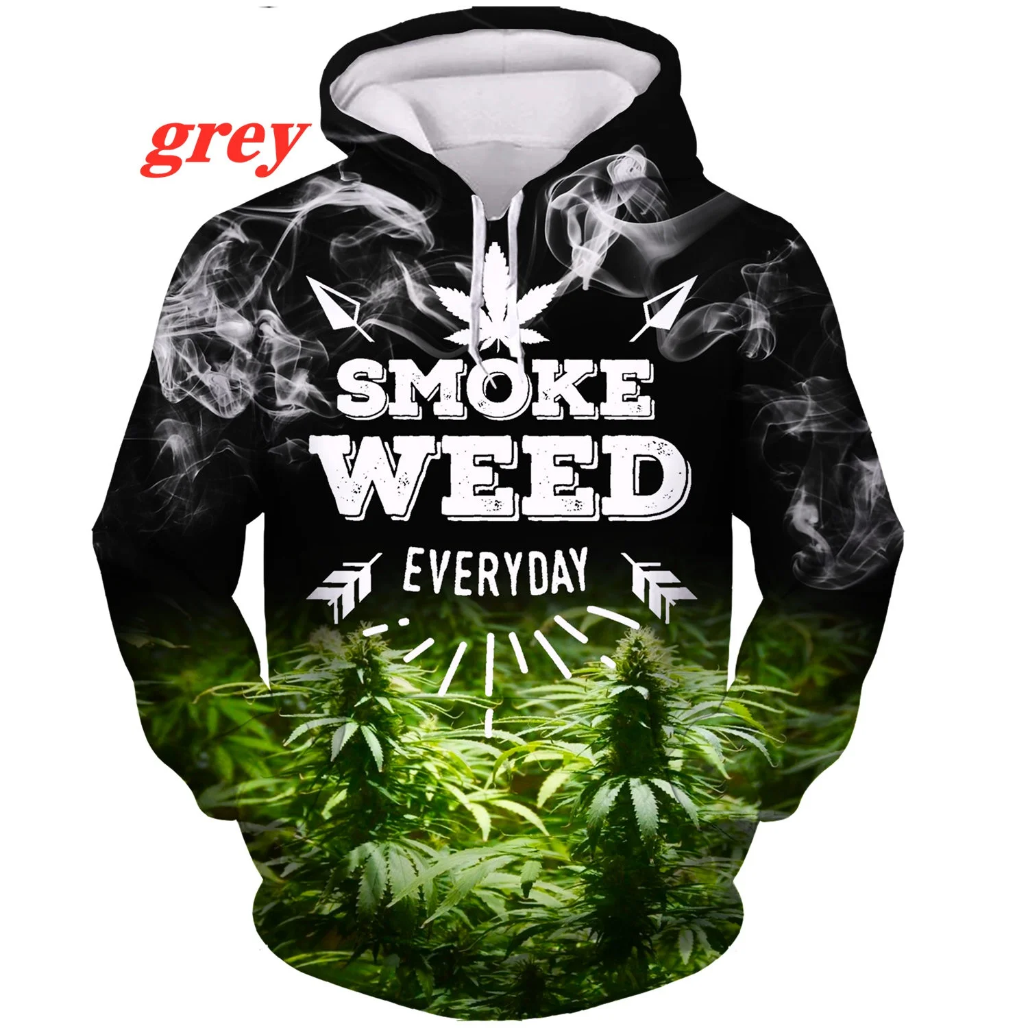 

Tobacco Weeds 3D Hoodie Men/Women Printing Sweatshirts Green Leaves Funny Shirt Skull Smoking Printed Harajuku Pullover