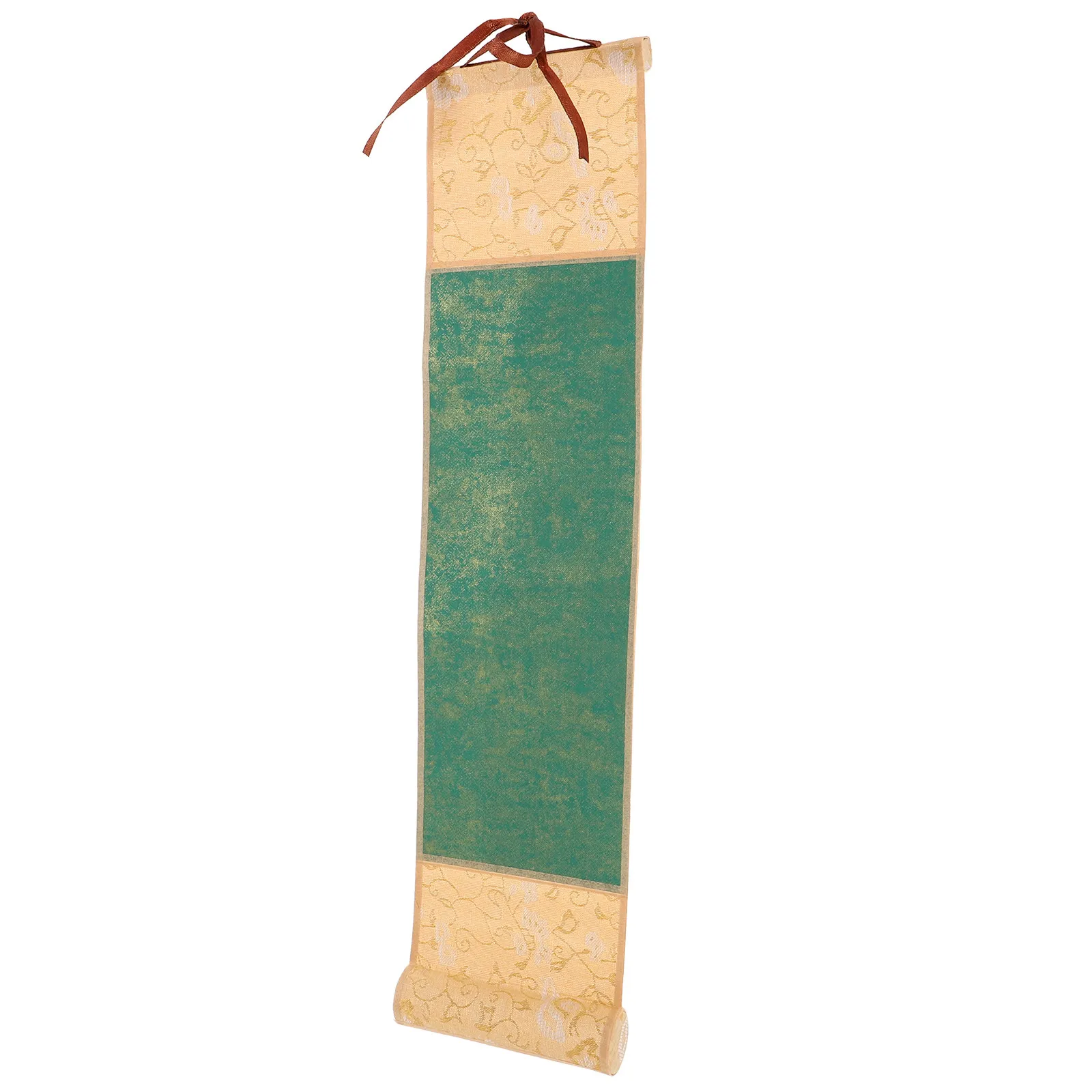 

Chinese Calligraphy Paper Scroll Handmade Cloth-Backed Blank Painting Scroll Slow Ink Infiltration for Skill Practice and Wall