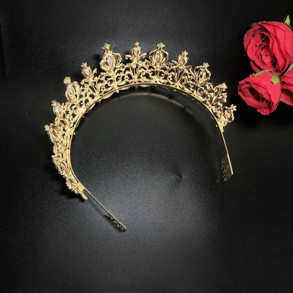 

Bridal Crown Headband Wedding Tiara Headdress Elegant Girl Accessories For Bride Princess Costume Halloween Party