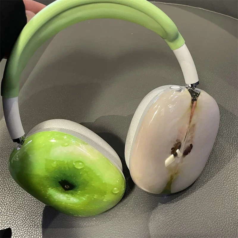 Green Fruit Series Y2K Airpods Max Headphones Case Cover 3D Resin