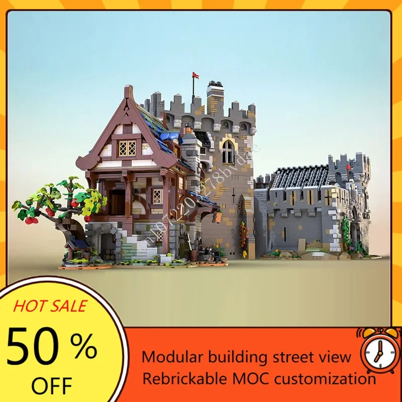 7500 + PCS MOC 중세 성 빌딩 블록 모델 교육 기술 벽돌 DIY 조립 세트 어린이 휴일 선물을위한 장난감 퍼즐