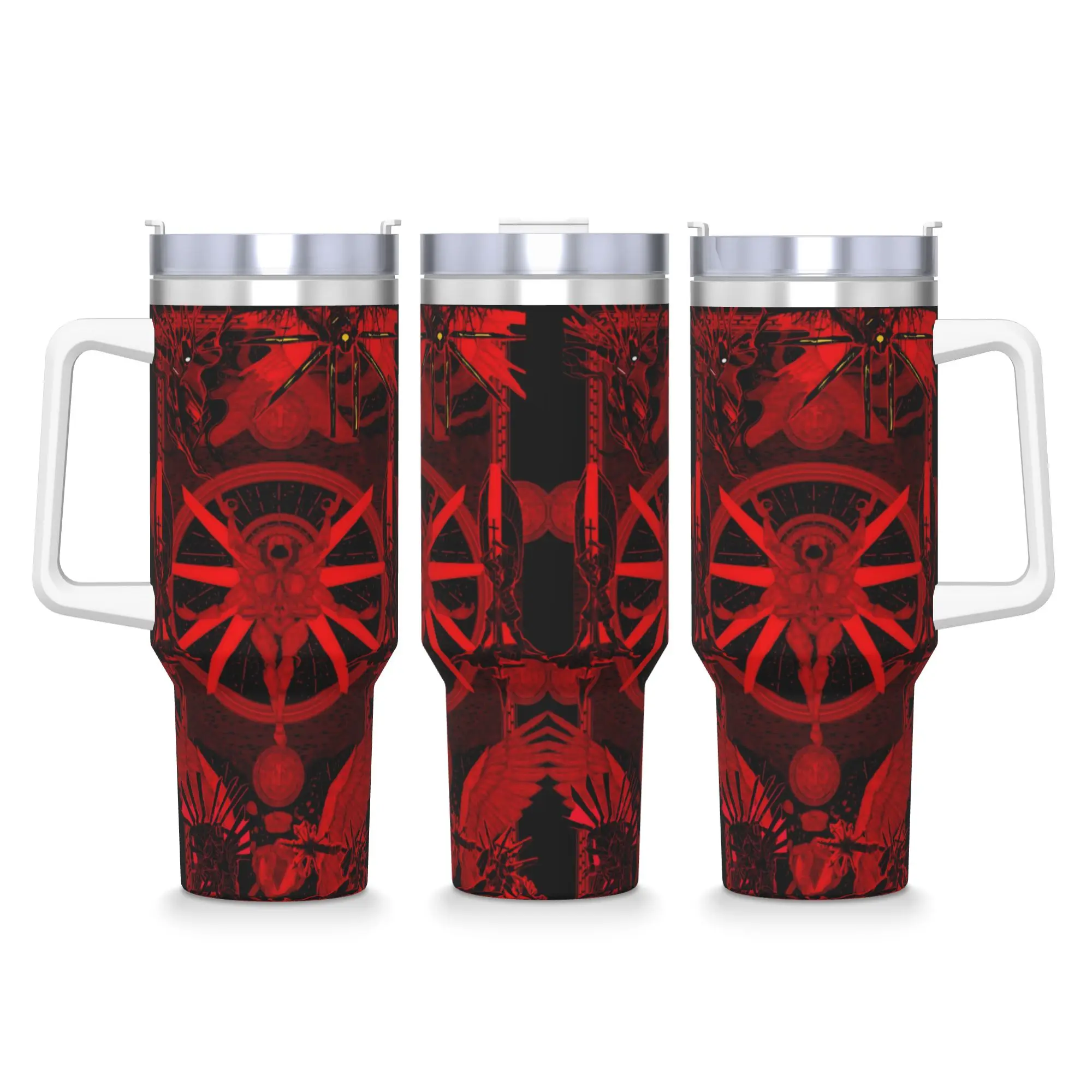 

Красный символ Art Ultrakill Стрельба Игры Стакан Бутылка для холодной и горячей воды Портативная кофейная кружка из нержавеющей стали Кружки для вождения автомобиля