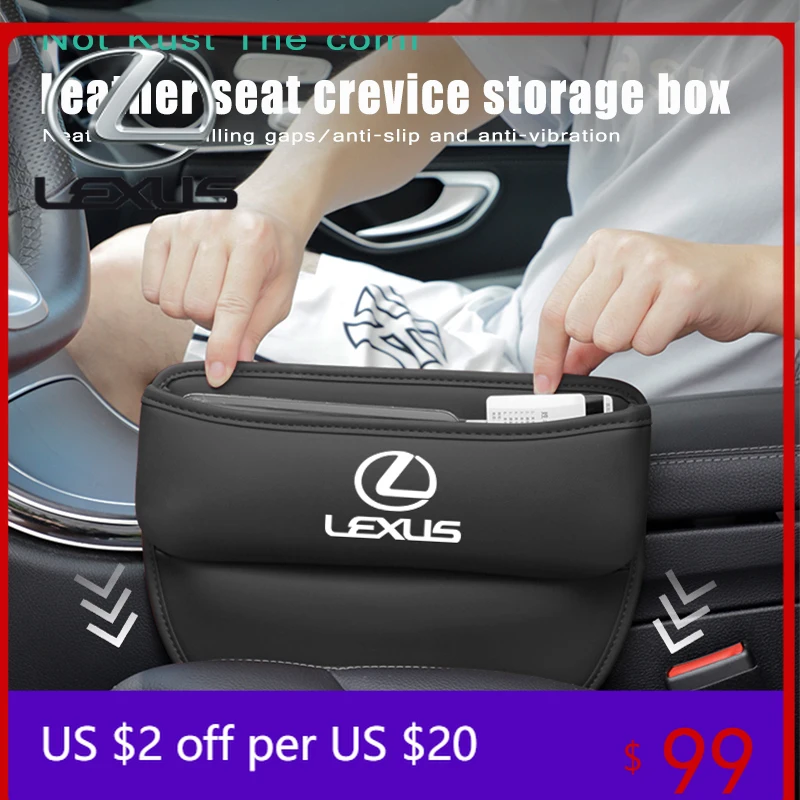 

Органайзер для салона автомобиля, уплотнитель для зазора между сиденьями, герметичный контейнер для хранения для Lexus F SPORT ES RX NX LS UX LM LX GX LC RZ
