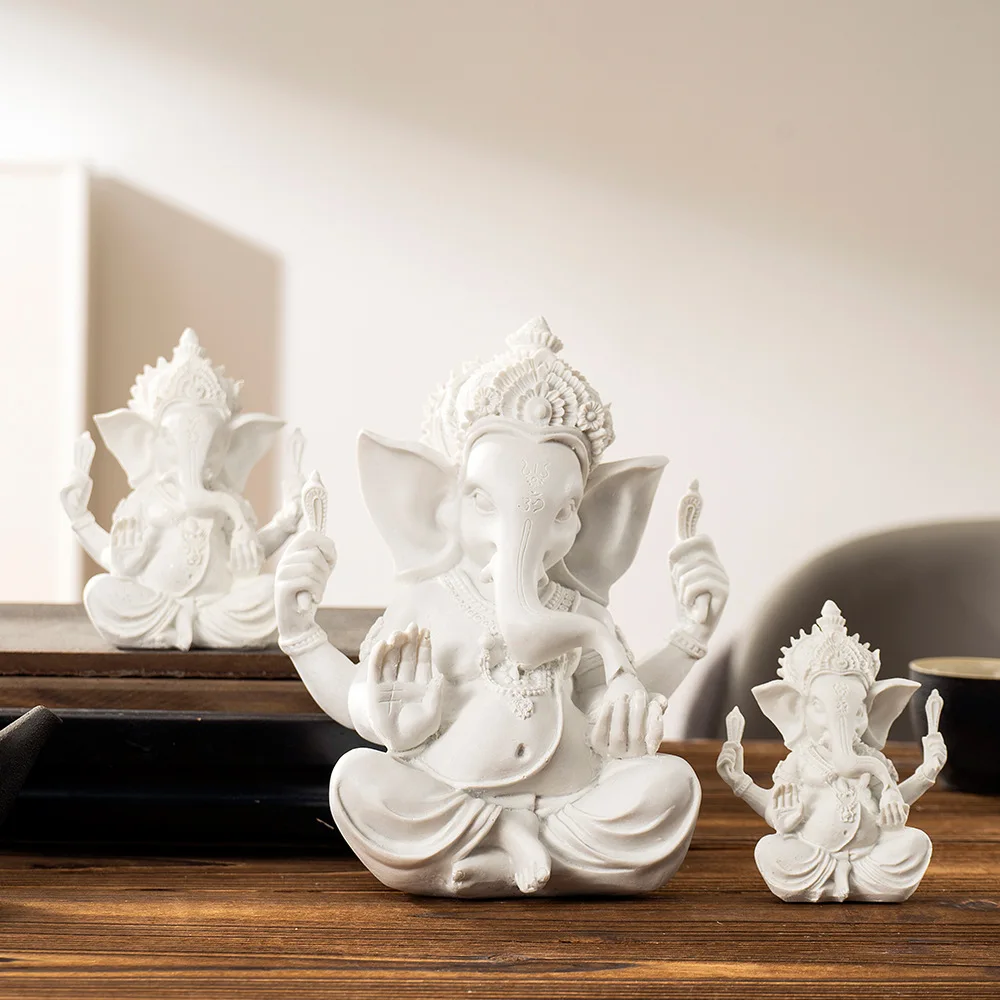 جنوب شرق آسيا غانيشا زخرفة التايلاندية نمط زن الهندي الفيل الله سطح المكتب الحرفية الديكور ديكورات المنزل ديكور المنزل #5