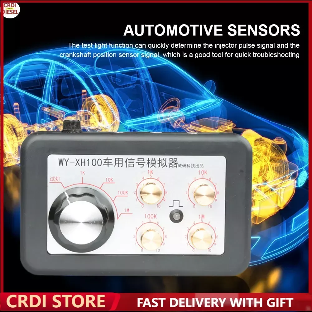 

Car Electrical Tester Adjustable Crankshaft Sensor 12V Car Simulator Tester for Car Diagnostic Tool for Vehicle Electronic Tool