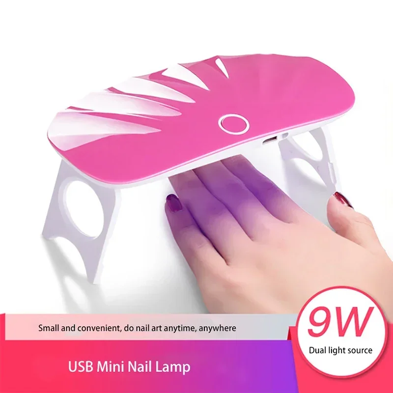 6 6W Light ลูกปัดแบบพกพาเล็บ Phototherapy เครื่อง High Power เจลไฟฟ้าเหนี่ยวนำ Quick-แห้งโคมไฟ