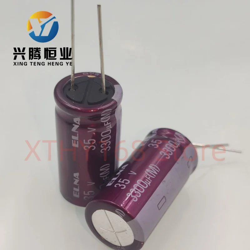 ELNA RA3 35V3300UF 16X31.5MM 3300UF 35V RED Purple Red Robe Audio Aluminum Electrolytic Capacitor 85 degrees 3300uF/35V