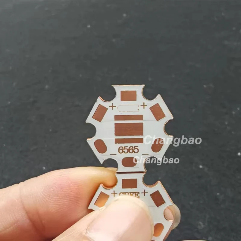 20pcs/lot 20mm Thermoelectric Separation Copper Substrate Star PCB for 6565/7070 XHP70 SMD Leds