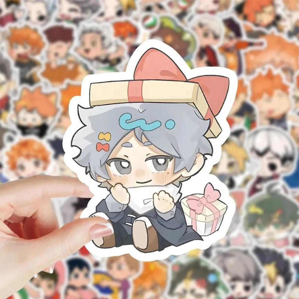 10/30/60pcs Cartoon Haikyuu!! Anime Stickers Cute Graffiti Waterproof Sticker DIY Computer Suitcase Phone Kawaii Sticker Kid Toy