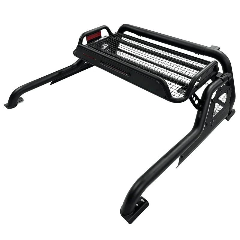 Factory Hot Sale Universal 4X4 Stainls Steel Roll Bar Roof Rack Lage Cer Basket Navara NP00 Tundra Colorado Tacoma Black