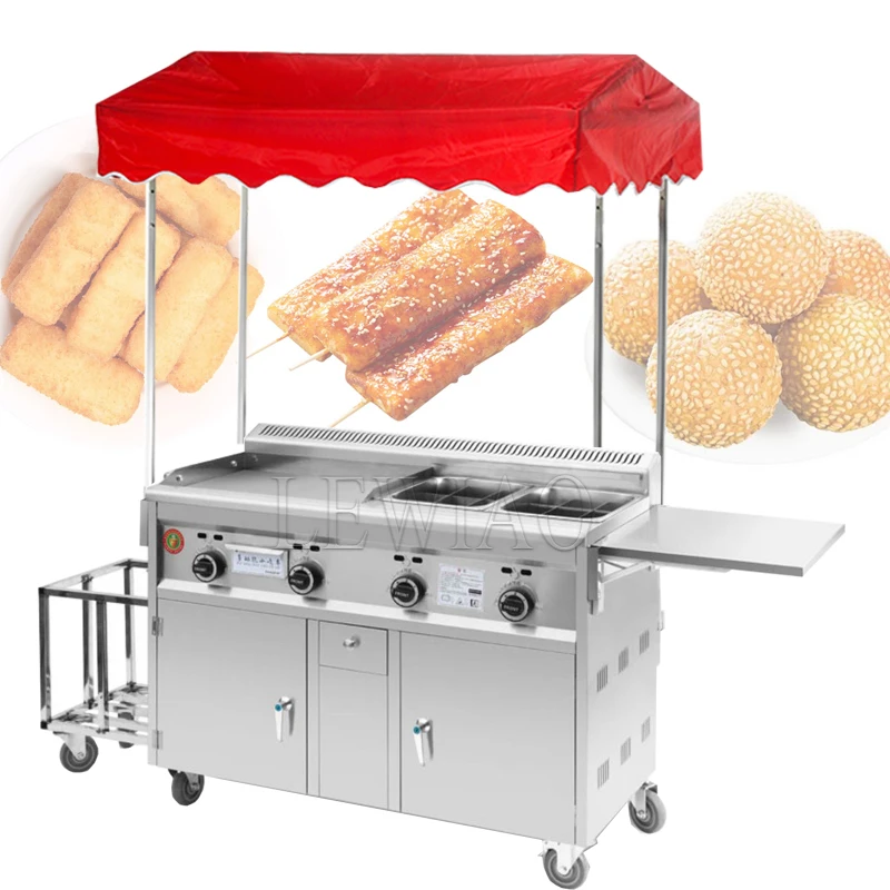 Hot Selling Fast Food Trailer Street Mobile Kitchen Snack Cart For Sale