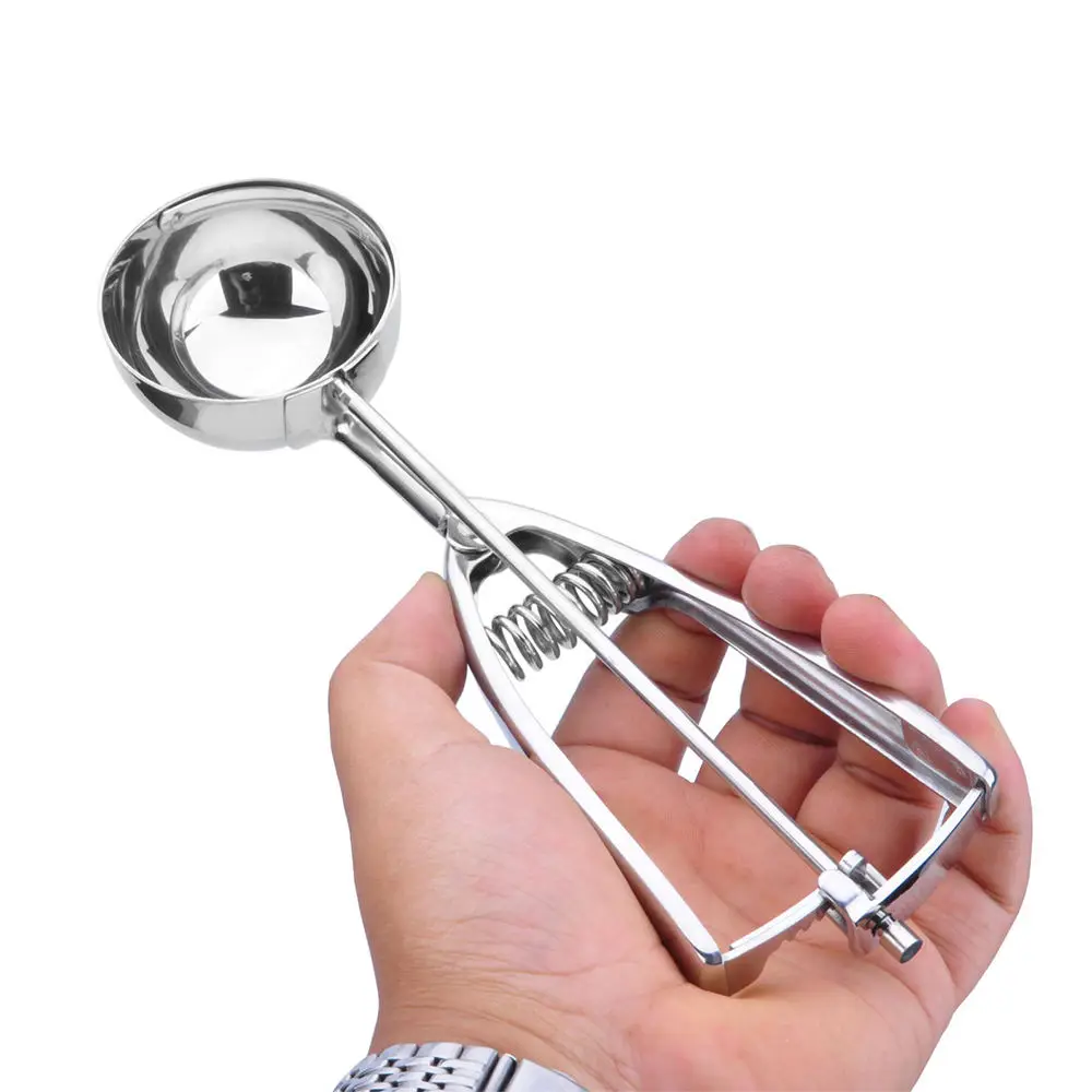 Simple Stainless Steel Digging Spoon Ice Cream Spoon Haagen Dazs Ice Cream Scoop Fruit Scoop Household Kitchen Tools
