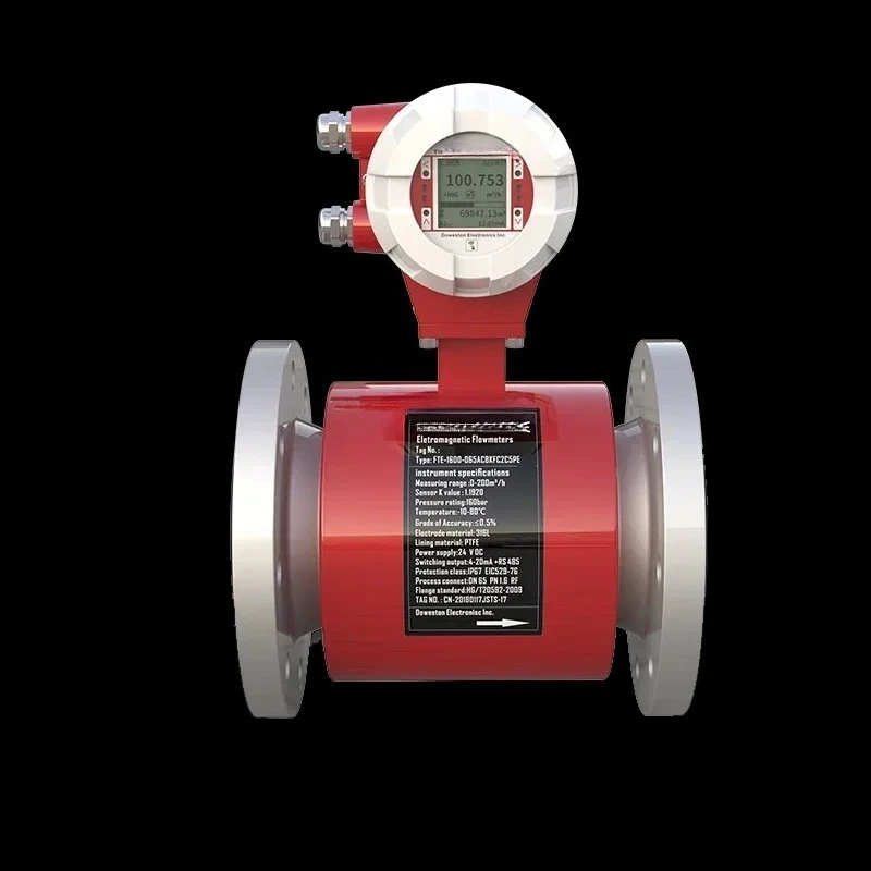 

Intelligent Electromagnetic Flowmeter Plug-in Pipeline Split Integrated Sensing Instrument