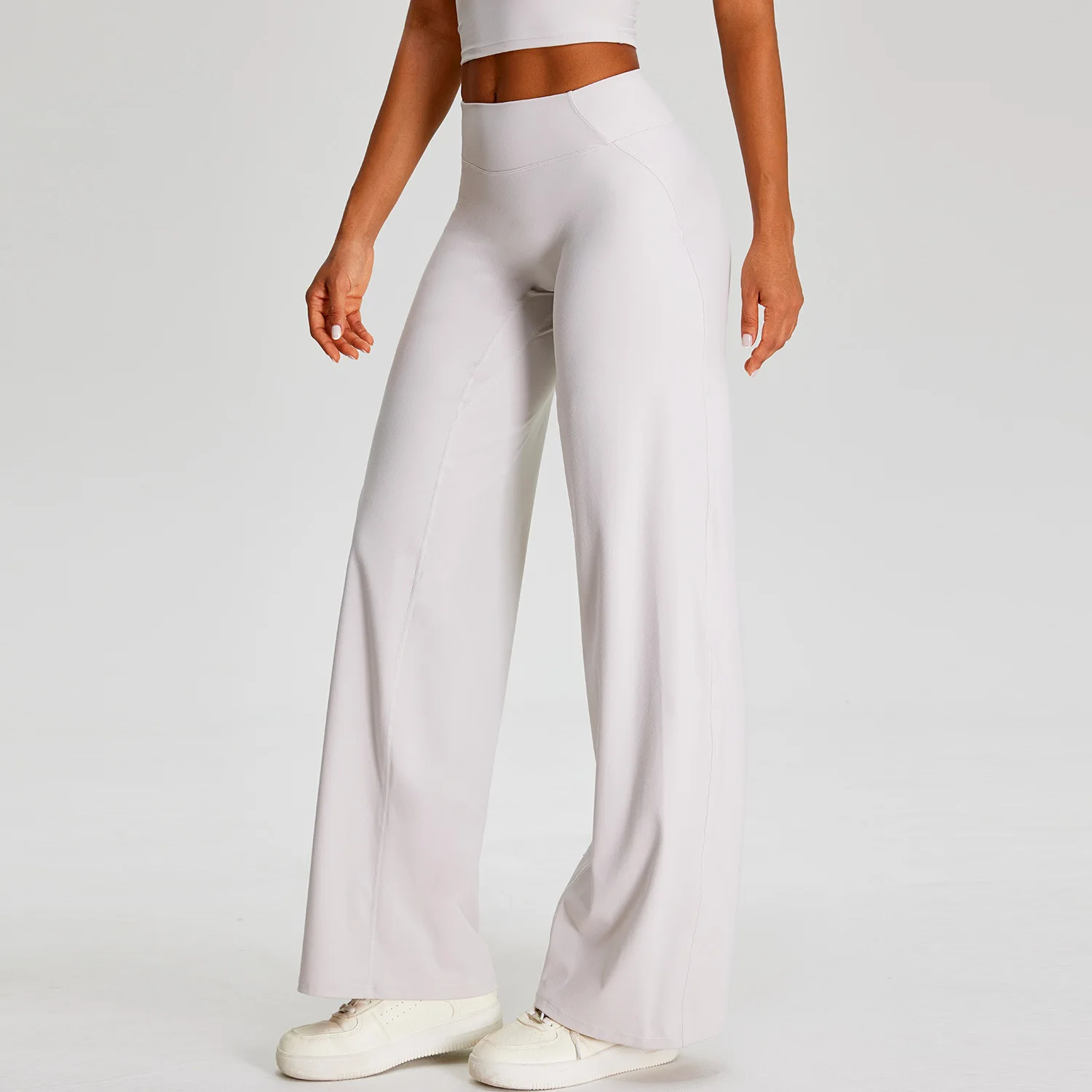 Women High Waist Wide Leg Bell Bottom Leggings Scrunch Butt Push Up Tights for Fitness Running Workout Gym Yoga Athletic Pants