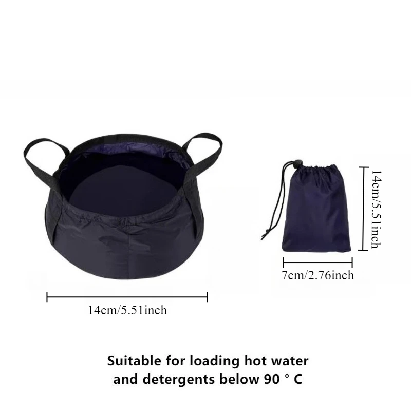 1Pc Outdoor Travel Portable Folding Wash Basin Multifunctional Collapsible Water Basin Camping Storage Supplies