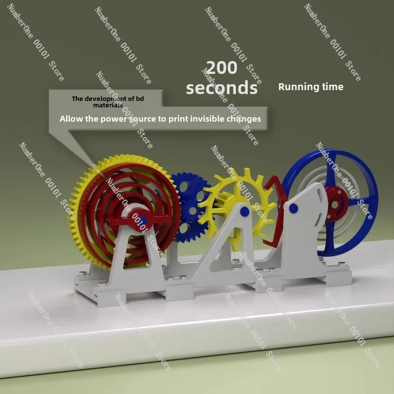 3dプリント製トゥールビヨンエスケープメント時計模型、模造ムーブメント構造の手作り機械玩具、diy組み立てキット