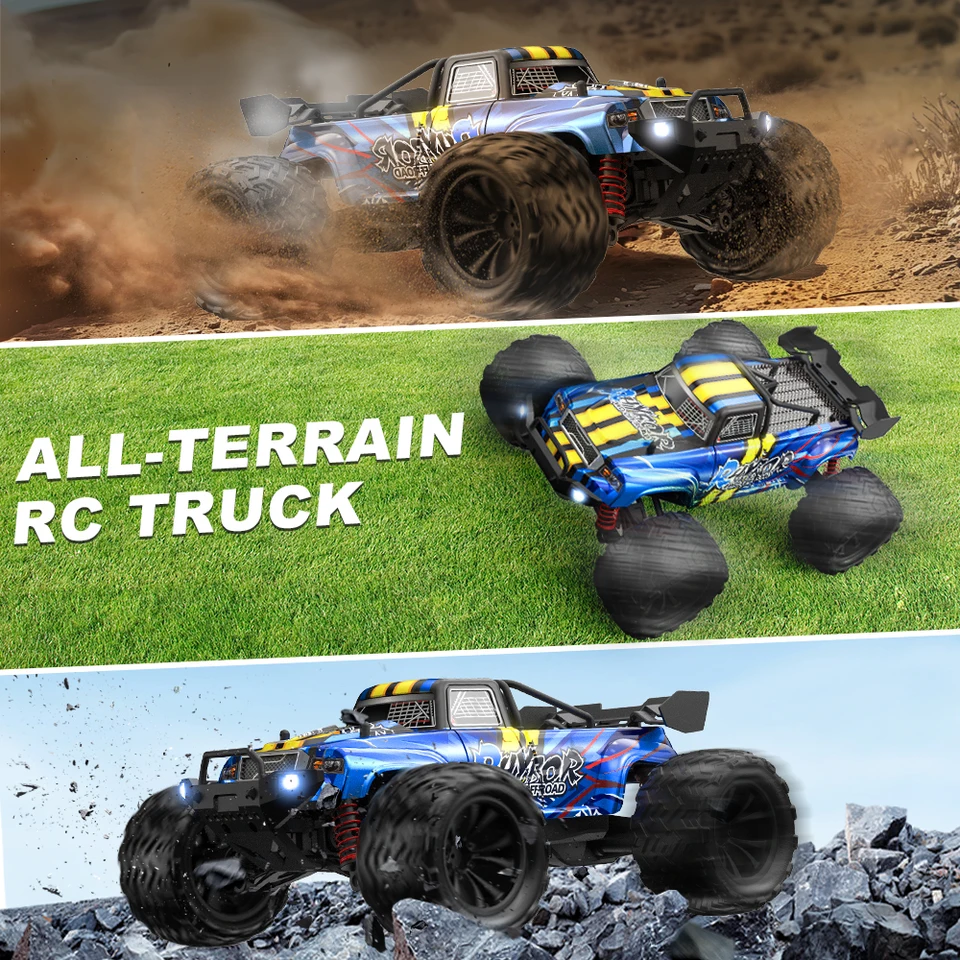Voiture Télécommandée Adulte Monster Truck 4x4 Tout Terrain 1:14, 40KM/H | Buggy RC Voiture Radiocommandée avec 2 Batteries, Carrosserie Renforcée, Pneus Supplémentaires pour Garçon/Homme Voiture Télécommandée Adulte Monster Truck 4x4 Tout Terrain 1:14, 40KM/H | Buggy RC Voiture Radiocommandée avec 2 Batteries, Carrosserie Renforcée, Pneus Supplémentaires pour Garçon/Homme