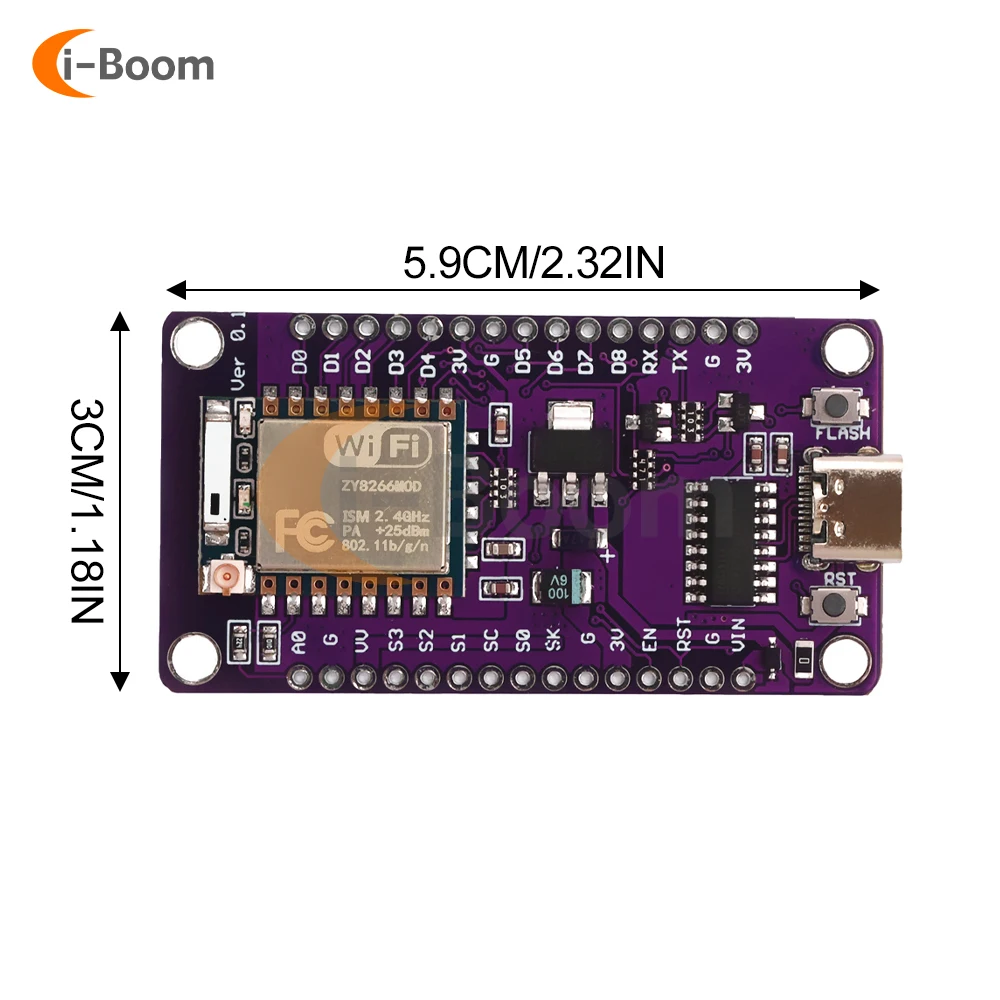 Nodemcu ESP8266 Development Board Wireless WiFi SOC Module CH340 Chip ESP-07/07S Development Board Module