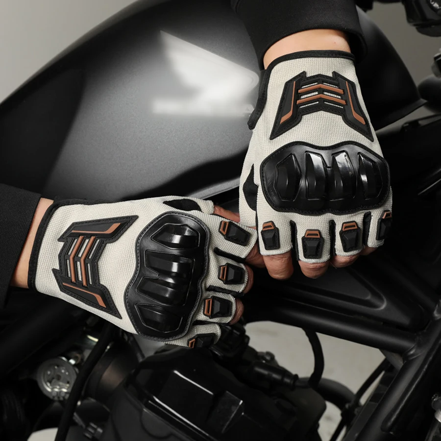 Half Finger Men's Gloves Outdoor F Protective Gloves Sports Wear resistant Motorcycle Bicycle Gloves