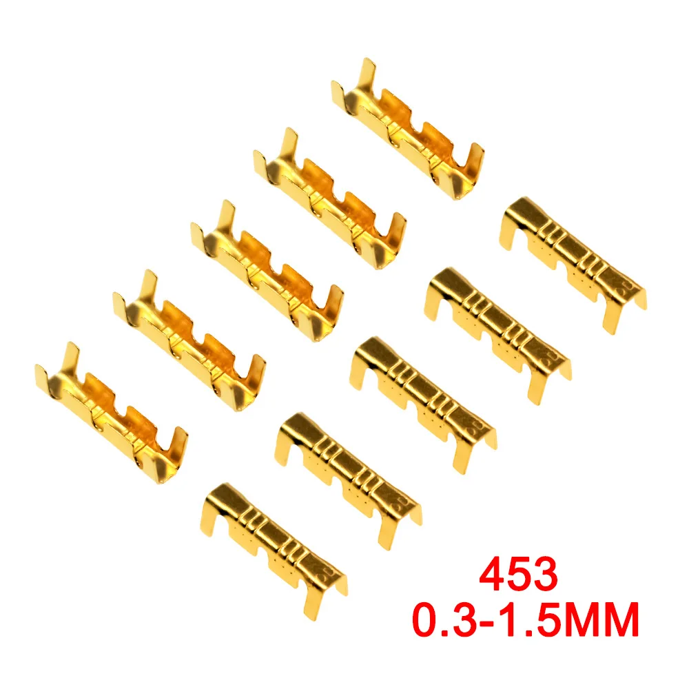 453 /453C U-shaped terminal tab cold inserts terminal wire connector terminales electricos small teeth terminal 0.3-4.0mm²