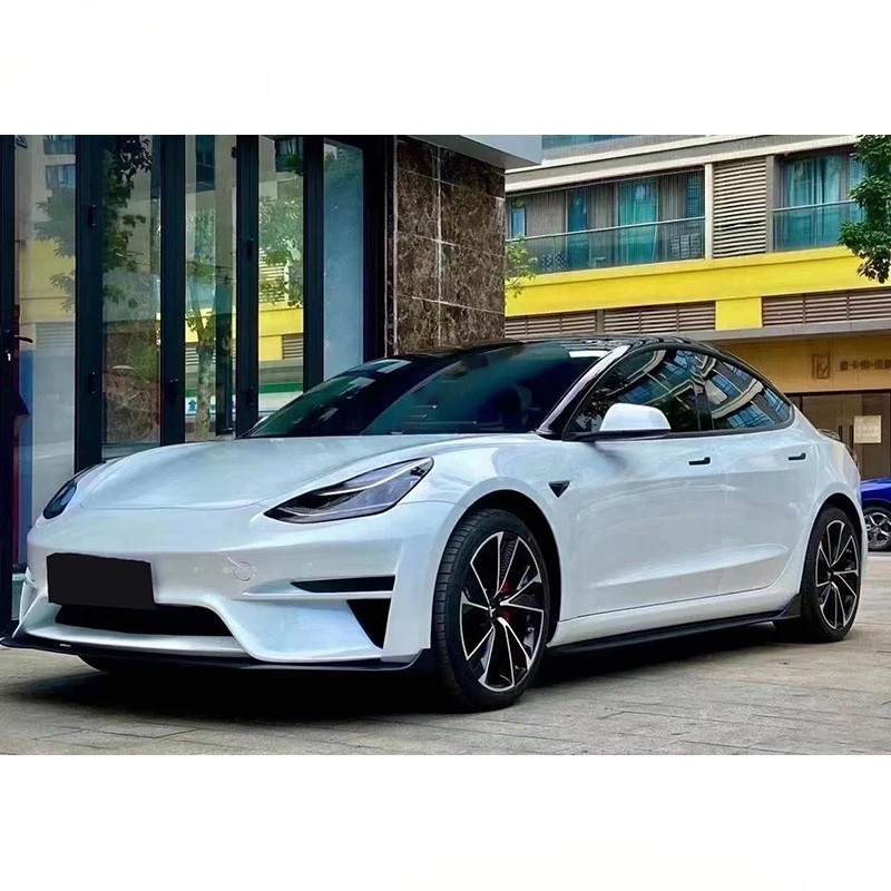 

Для Tesla Model 3 (2019-2021) Комплект обвесов из полимерной смолы (передний сплиттер, задний сплиттер, капот)
