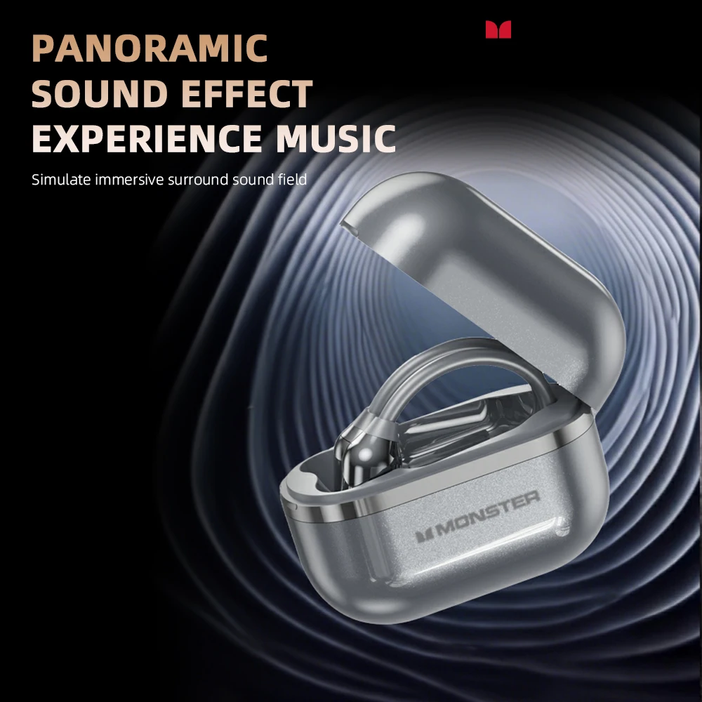 Monster MQO42 OWS سماعات بلوتوث 6.0 ENC للحد من الضوضاء سماعات الألعاب HiFi ستيريو الموسيقى HD دعوة سماعة طويلة التحمل #3