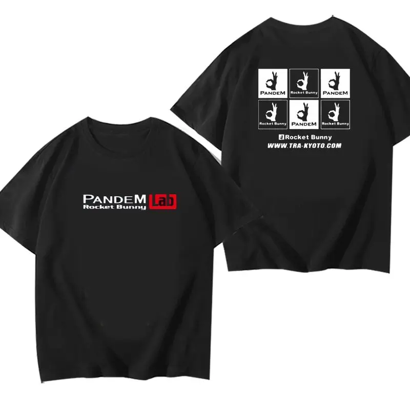 AE86 Short-sleeved T-shirt Rocket Rabbit Summer Japan JDM Modified Car BRZ Pure Cotton Casual T-shirt Men and Women Street Wear