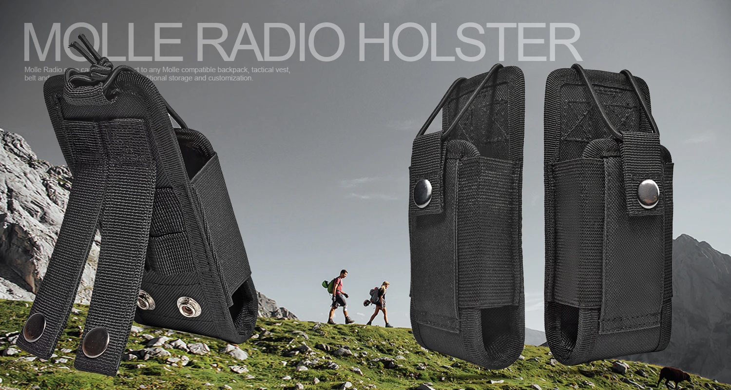 Taktische Radio Halter Fall Molle Radio Holster Duty Gürtel Militär Radios Tasche für Baofeng Motorola Midland CB Walkie Talkies – Detail 2