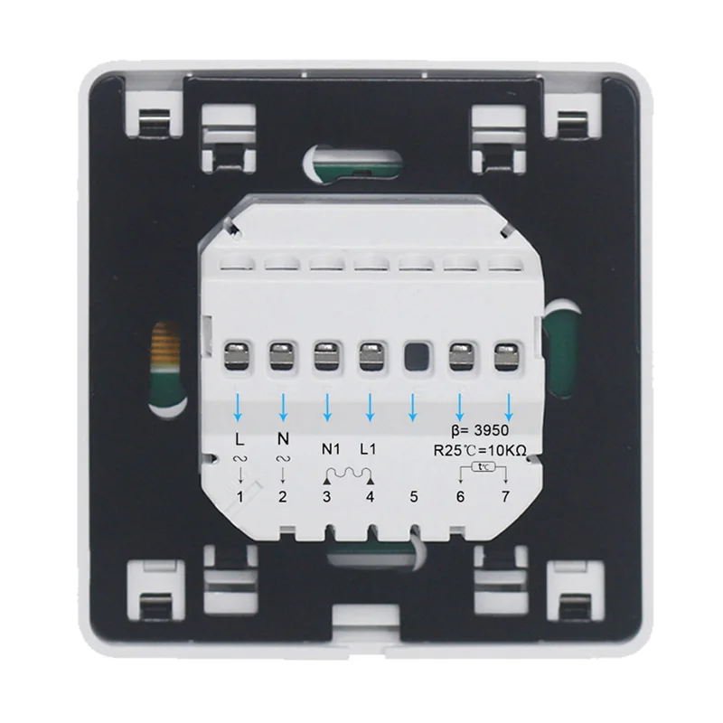 

N05R 6X 16A 230V ЖК-программируемый теплый пол с подогревом комнатный термостат терморегулятор регулятор температуры ручной механический