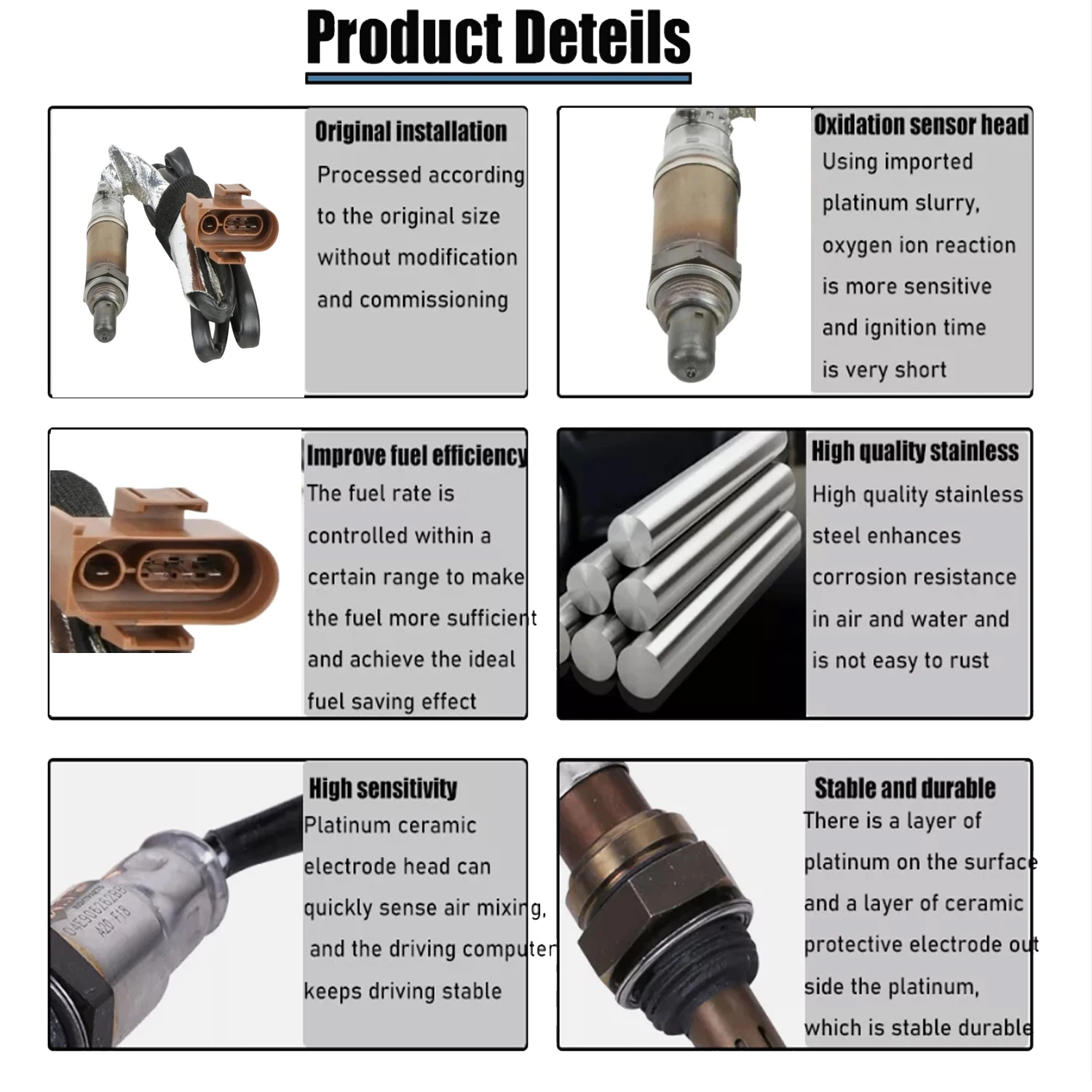 Rear Lambda Probe Oxygen O2 Sensor 021906265AL For VW GOLF JETTA CABRIO 2.0L PASSAT 1.8 2.0 1988-2000 0258005026