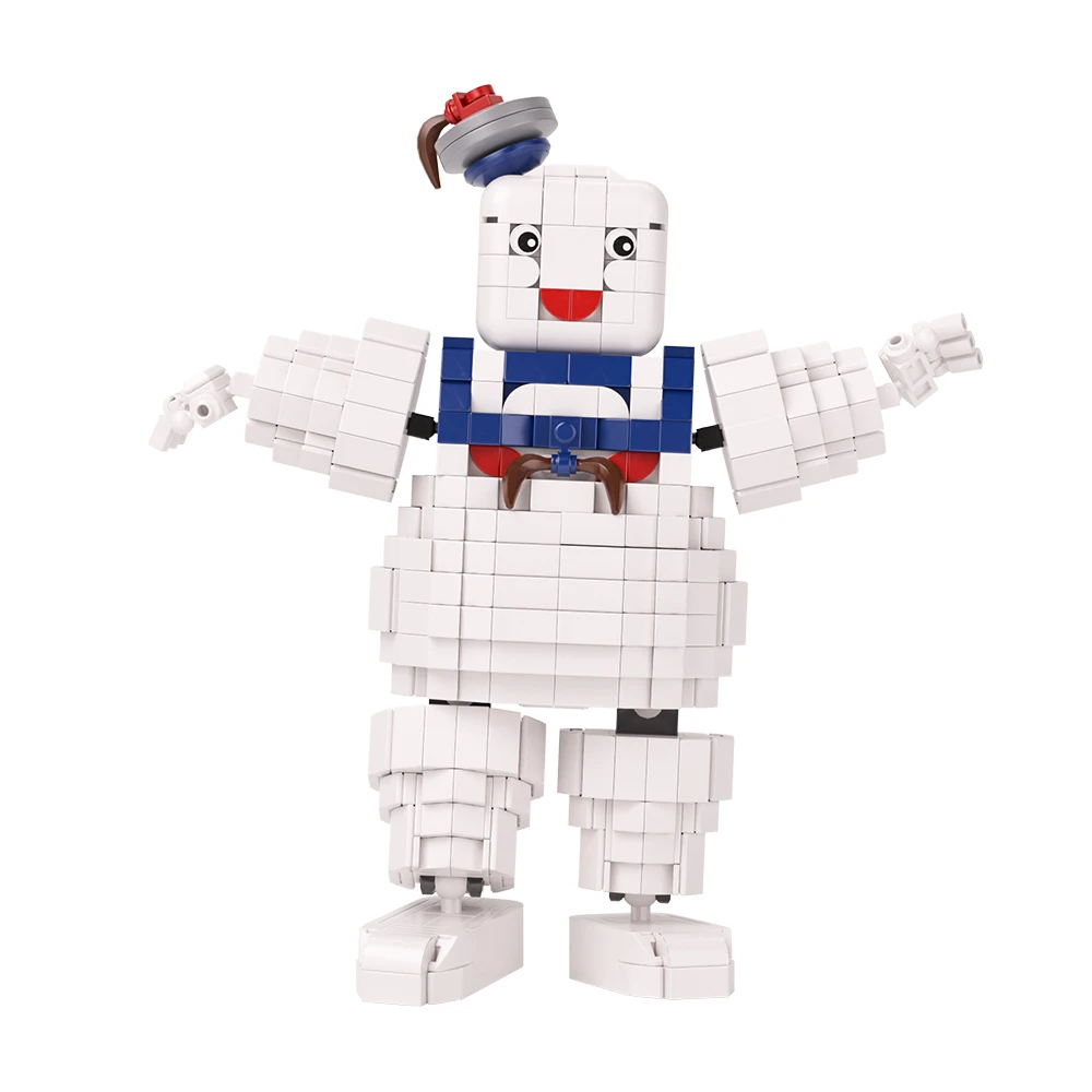 MOC Ghostbustered Upgrade Version Stay-Puft Marshmallow Man Building Block Set Ideas Movie Figure Toys Children Gifts