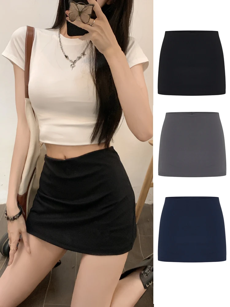 

Женская ультракороткая юбка-шорты с низкой талией и эластичной вставкой для йоги Tee-Mu-zi Spicy Girl, моделирующая ягодицы, с защитой от просвечивания