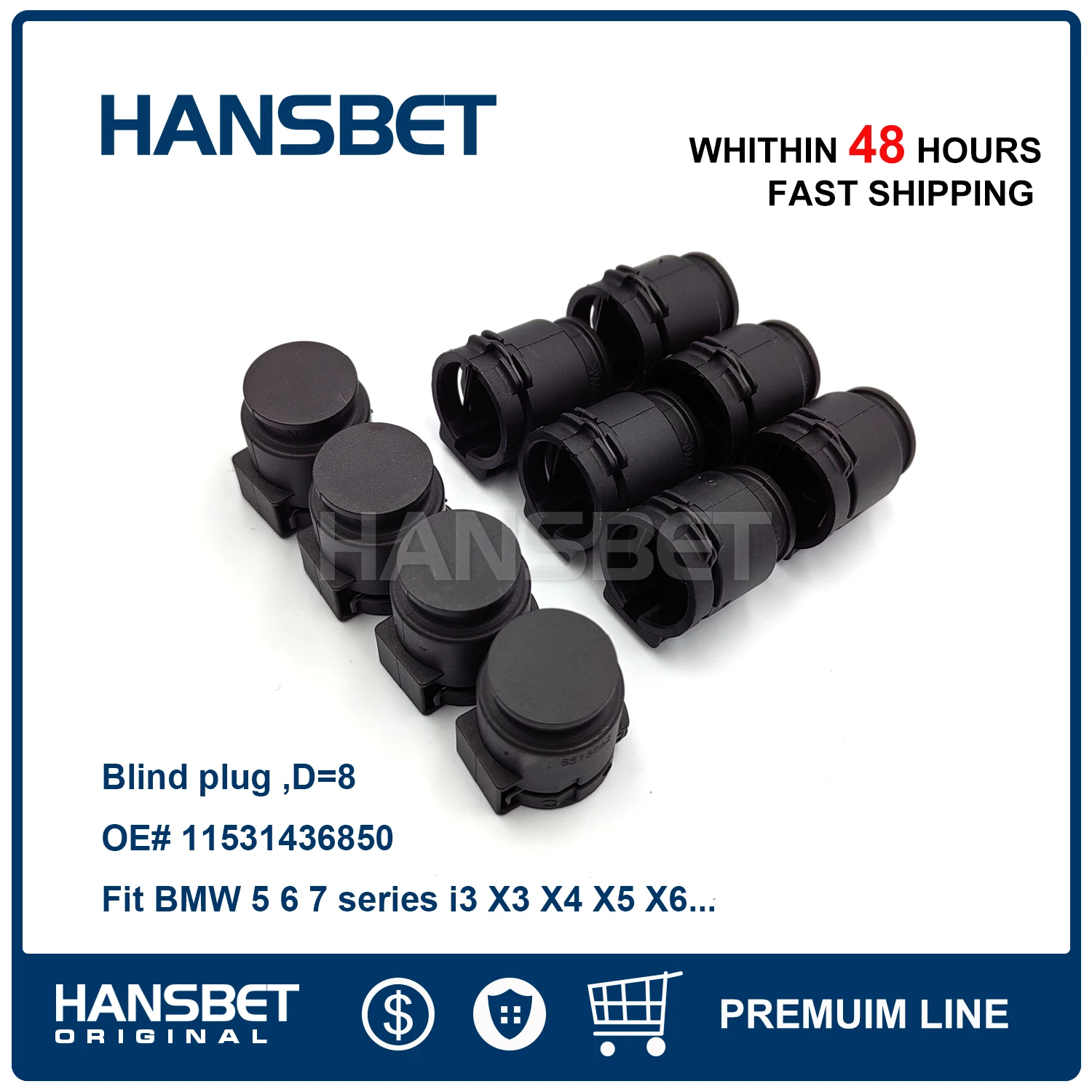 

Новая заглушка для жалюзи D=8, подходит для BMW 5 6 7 серии 535i 540i 520i 525i 630i 650i 730i 750i 760i i3 X3 X4 X5 X6 11531436850 HANSBET