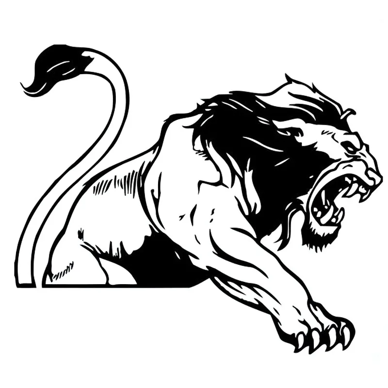 19x16cm predator animal lion Car Sticker car stickers car accesorios sticker