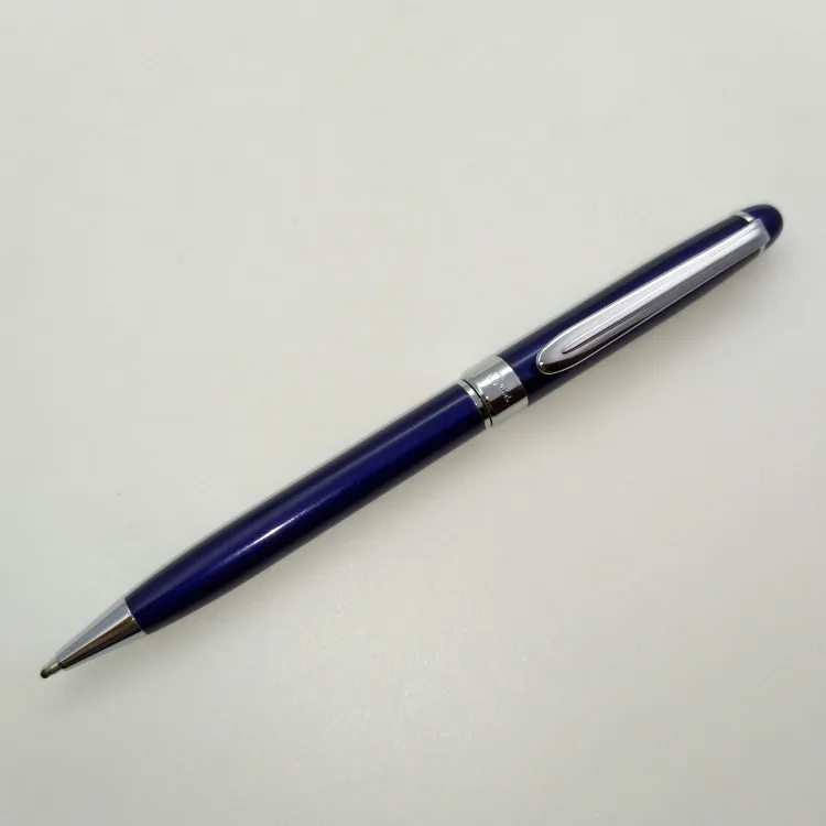 American Stationery Colibri Ballpoint Pen Deep Blue Red Metal Rod Rotating Core Recommended By Business Office Rollerball Pen