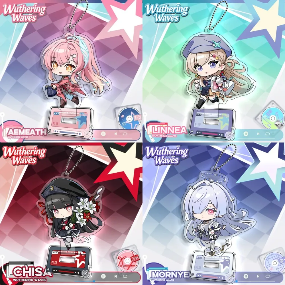 Game Wuthering Waves CHISA Aemeath LYNAE Mornye Acrylic Stand Model Plaque Cartoon Cute Pendant Keychain Bag Pendant Decoration
